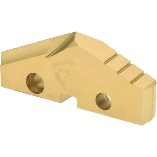 Allied Machine and Engineering 434T-0204 Spade Drill Insert: 2-1/8" Dia, Seat Size 4, High Speed Steel, 132 deg Point TiN