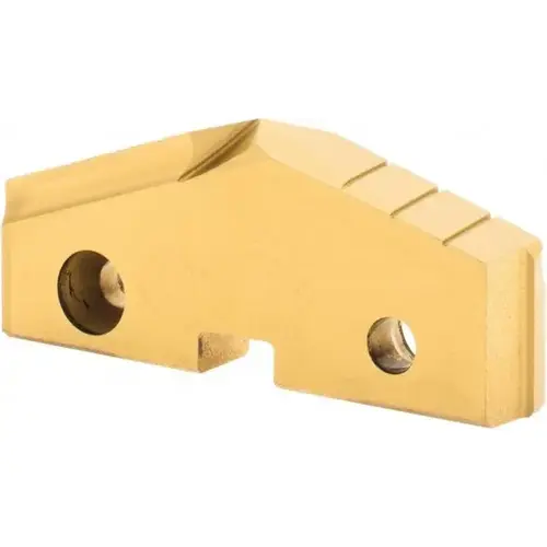 Allied Machine and Engineering 435T-0230 Spade Drill Insert: 2-15/16" Dia, Seat Size 5, High Speed Steel, 144 degree Point TiN