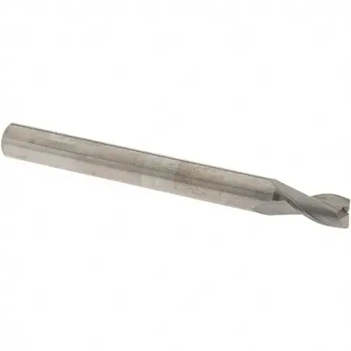 OSG 20211300 Square End Mill: 7/32 inch Dia, 3/8 inch LOC, 1/4 inch Shank Dia, 2-1/2 inch OAL, 2 Flutes, Solid Carbide