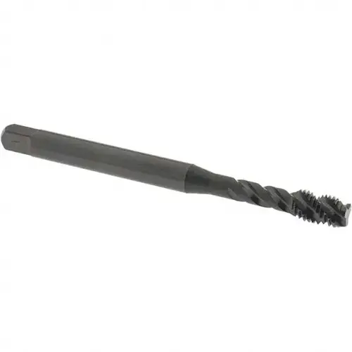 OSG 2230401 Spiral Flute Tap: 1/4-28 UNF, 3 Flutes, Modified Bottoming, 2B Class of Fit, Vanadium High Speed Steel, Oxide Coated