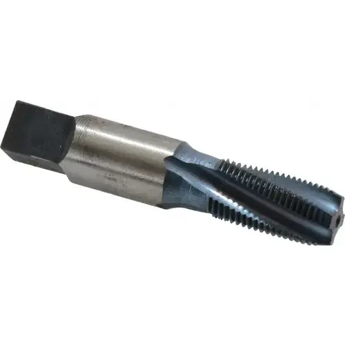 Reiff & Nestor 99594 1/8-27 NPTF, 15 degree Helix, 4 Flutes, Blue Diamond Finish, High Speed Steel, Spiral Flute Pipe Tap