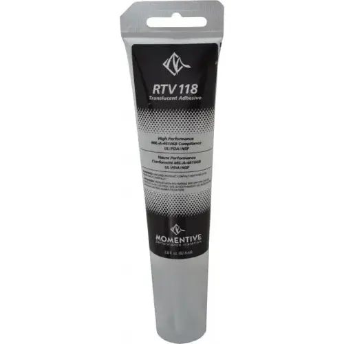 Momentive Performance Materials RTV118 3TG Joint Sealant: 2.8 oz Tube, Clear, RTV Silicone