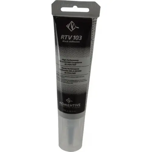 Momentive Performance Materials RTV103 3TG Joint Sealant: 2.8 oz Tube, Black, RTV Silicone