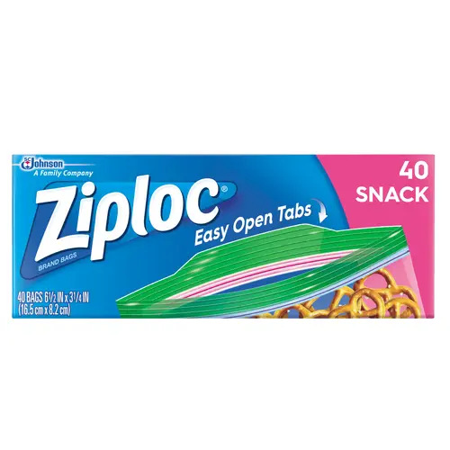 Ziploc Snack Bag, 40 Count