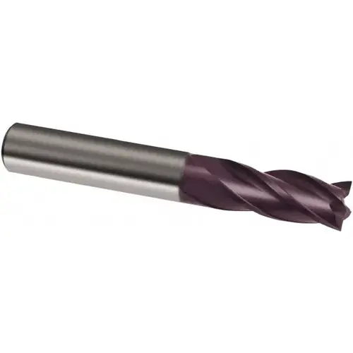 Guhring 9.03153E+12 Square End Mill: 0.2188" Dia, 0.625" LOC, 0.25" Shank Dia, 2.5" OAL, 4 Flutes, Solid Carbide FIREX