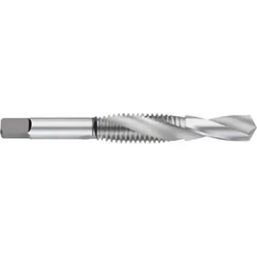 Combination Drill Tap: #10-32, H3, 2B, 2 Flutes, High Speed Steel Uncoated