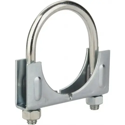 MSC PC200T1 Round U-Bolt: Clamping Mount, 5/16-18 UNC, 1" Thread Length, for 2" Pipe, 2.17" Inside Width, Steel