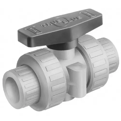 Plast-O-Mat MBV075EPT-CP True Union Manual Ball Valve: 3/4" Pipe, Full Port