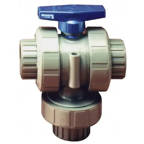 Plast-O-Mat TMBV150EPT-PV True Union Manual Ball Valve: 1-1/2" Pipe, Full Port