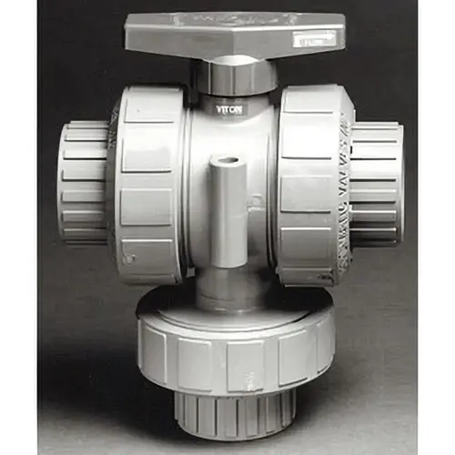 Plast-O-Mat TMBV200EPT-CP True Union Manual Ball Valve: 2" Pipe, Full Port
