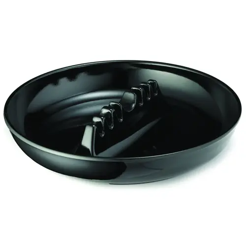 TABLECRAFT 341B-1 Tablecraft 7 Inch X 1.5 Inch Round Black Ashtray, 12 Each