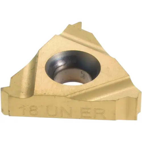 Carmex 3/8EXRH18UNP2-XCP10 Laydown Threading Insert: 16 ER 18UN P25C/GOLD, Solid Carbide - pack of 10