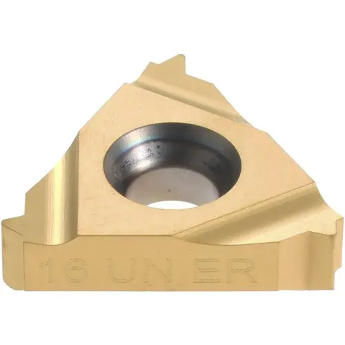 Carmex 3/8EXRH16UNP2-XCP10 Laydown Threading Insert: 16 ER 16UN P25C/GOLD, Solid Carbide - pack of 10