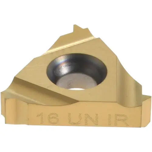 Carmex 3/8INRH16UNP2-XCP10 Laydown Threading Insert: 16 IR 16UN P25C/GOLD, Solid Carbide - pack of 10