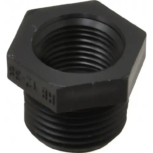 Green Leaf RB 12-38 P-XCP5 1/2 x 3/8" Polypropylene Plastic Pipe Reducer Bushing - pack of 5