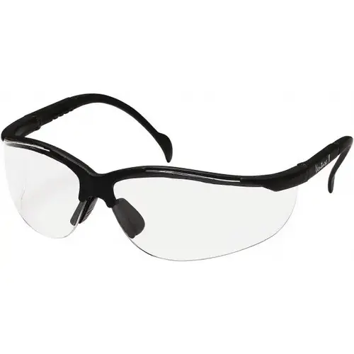 Pyramex SB1810S Safety Glass: Scratch-Resistant, Polycarbonate, Clear Lenses, Full-Framed, UV Protection