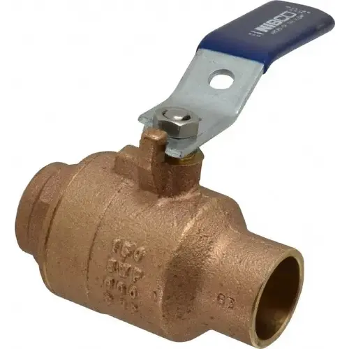 NIBCO NJ83H0A Standard Manual Ball Valve: 1" Pipe, Full Port