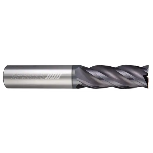 Helical Solutions 30677 Square End Mill: 3/4" Dia, 2-1/4" LOC, 4 Flutes, Solid Carbide