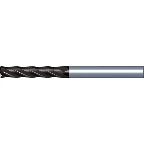 Corner Chamfer End Mill: 1" Dia, 4" LOC, 4 Flute, 0.0200" Chamfer Width, Solid Carbide TiN/TiAlN