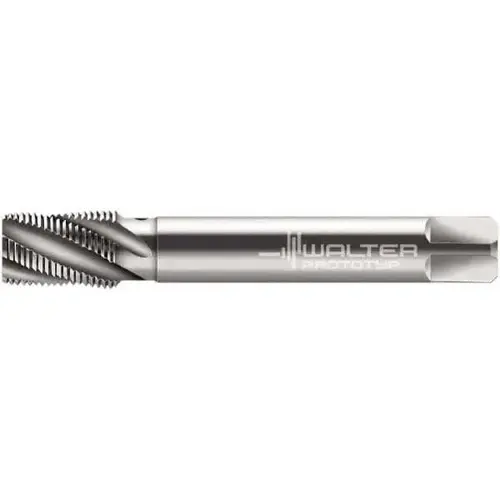 Walter-Prototyp 5101572 1/8-27 NPT, 40 degree Helix, 3 Flutes, Modified Bottoming Chamfer, Bright Finish, Cobalt, Spiral Flute Pipe Tap