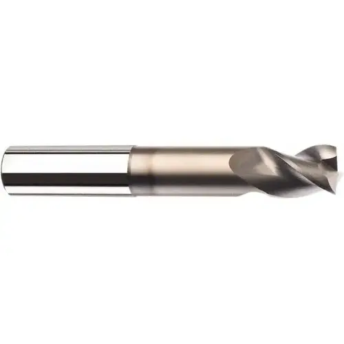 SGS 35594 Corner Radius End Mill: 3/8" Dia, 1-1/2" LOC, 0.03" Radius, 3 Flutes, Solid Carbide