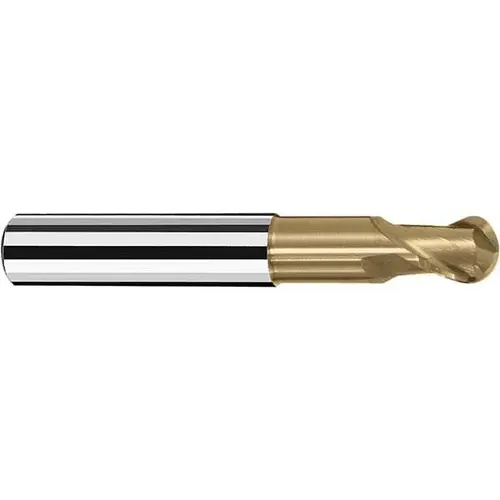 Fraisa V97470254 Ball End Mill: 3/16" Dia, 3/16" LOC, 2 Flute, Solid Carbide