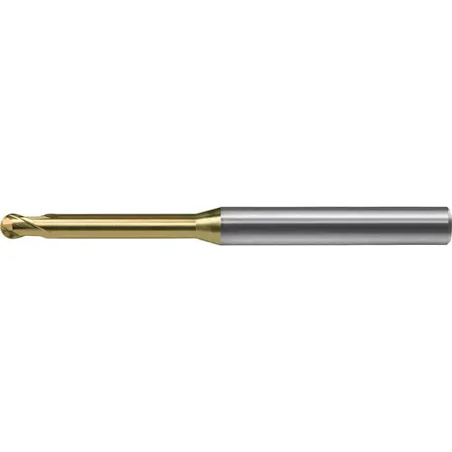 Union Tools 2455306 Ball End Mill: 3.00 mm Dia, 2.40 mm LOC, 2 Flute, Solid Carbide Hardmax