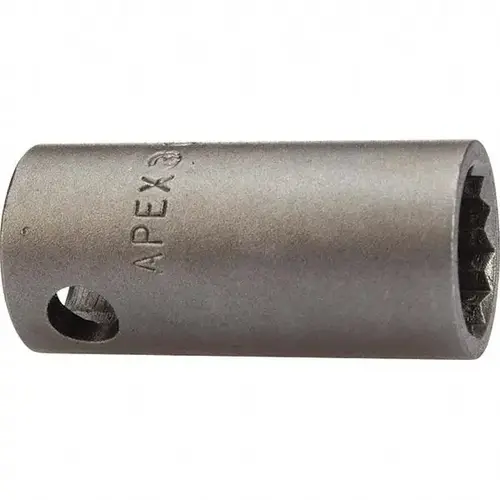 Impact Socket: 1/2" Drive, 17mm Socket, Hex Drive