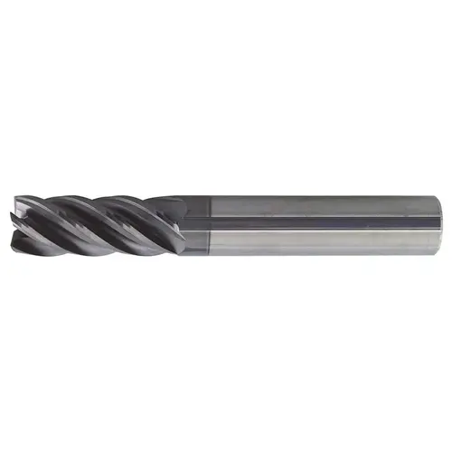 ProMax US556056 Square End Mill: 1/4" Dia, 3/4" LOC, 5 Flute, Solid Carbide