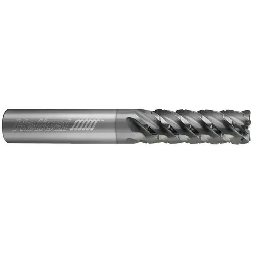 Helical Solutions 83384 Corner Radius End Mill: 1/2" Dia, 5/8" LOC, APLUS Coated, Proprietary, Corner Radius End, Series HEV-7