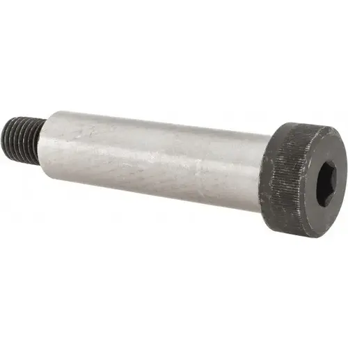 Shoulder Screw: 1-1/4" Shoulder Dia, 4-1/2" Shoulder Length, 7/8-9, 4140 Alloy Steel, Hex Socket