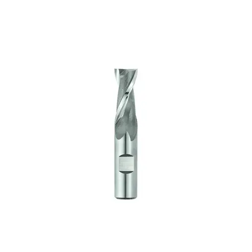 Seco 17011648 Square End Mill: 9/16 inch Dia, 1-1/8 inch LOC, 1/2 inch Shank Dia, 3-1/8 inch OAL, 2 Flutes, Cobalt Bright/Uncoated