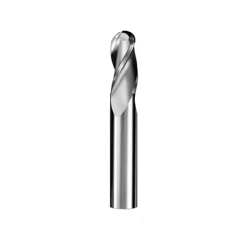 SGS 30568 Ball End Mill: 0.625" Dia, 1.25" LOC, 3 Flute, Solid Carbide Uncoated