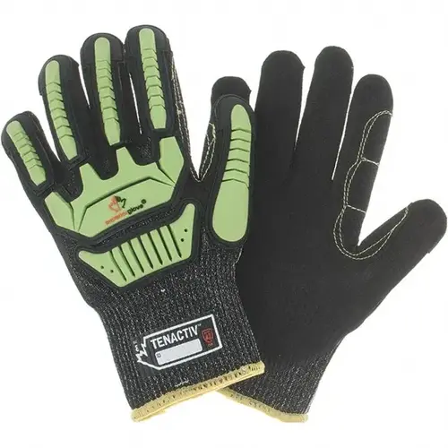 Superior Glove Works STACXPNVB-8 Cut, Puncture & Abrasive-Resistant Gloves: Size M, ANSI Cut A7, ANSI Puncture 3, Micropore Nitrile, Polyethylene