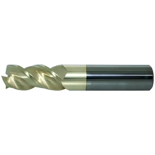 ProMax US362402 Corner Radius End Mill: 1" Dia, 3-1/4" LOC, 3 Flutes ZrN