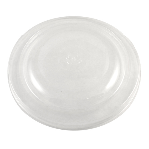 24-32 oz Clear PLA Lid for Plant Fiber Bowls - Ingeo - Compostable - Case of 300