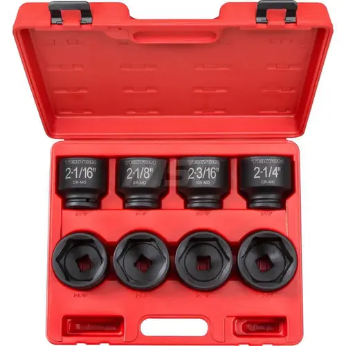 Tekton 4893 Socket Set: 8 Pc, 2-1/16 to 2-1/2" Socket