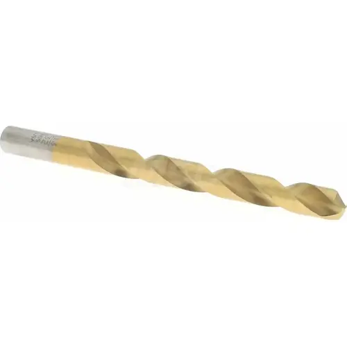 MSC KP61966 Jobber Length Drill Bit: 13/32" Dia, 135 degree, High Speed Steel