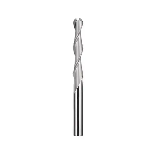 SGS 33326 Ball End Mill: 0.3125" Dia, 1.625" LOC, 2 Flute, Solid Carbide Uncoated