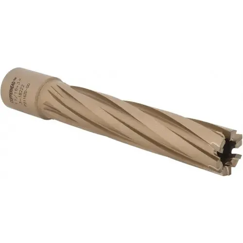 Hougen 3-18222 Annular Cutter: 11/16" Dia, 3" Depth of Cut, Carbide Tipped Oxide