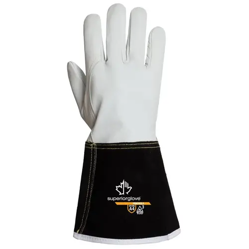 Superior Glove Works 399GKGL5-S Cut & Puncture Resistant Gloves; Style: Leather ; Coating Material: Uncoated ; Coating Coverage: Uncoated ; Glove Type: Cut, Puncture & Abrasion-Resistant ; ANSI/ISEA Cut Resistance Level: A4 ; Primary Material: Goatskin