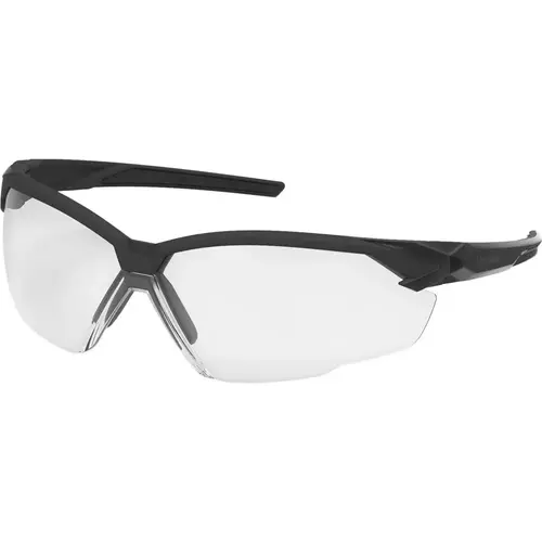 HexArmor 11-31001-02 Safety Glasses; Glasses Style: Wraparound ; Lens Coating: Anti-Fog & Anti-Scratch ; Frame Style: Half-Framed ; Lens Color: Clear ; Frame Color: Black ; Size: Universal