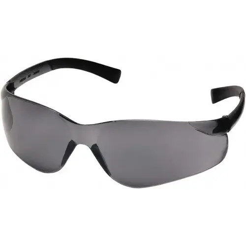 Pyramex S2520SN Safety Glass: Scratch-Resistant, Polycarbonate, Gray Lenses, Frameless, UV Protection