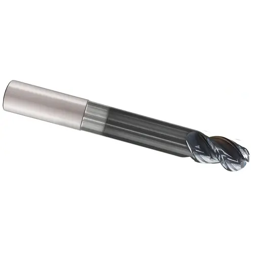 Iscar 3399360 Ball End Mill: 0.25" Dia, 3 Flute, Solid Carbide