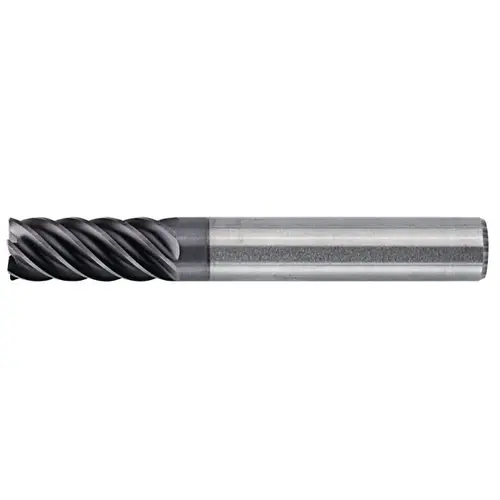 Kennametal 6413213 Square End Mill: 3/8" Dia, 1-1/8" LOC, 6 Flutes, Solid Carbide