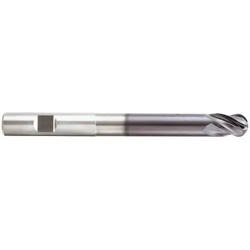 Seco 17002086 Ball End Mill: 1/2" Dia, 5/8" LOC, 4 Flute, Solid Carbide