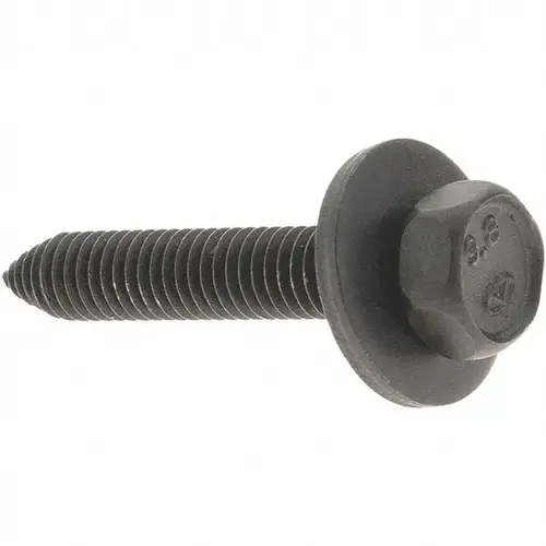Au-Ve-Co Products 18416 Hex Head Cap Screw: M6 x 1.00 x 35 mm, Grade 9.8 Steel, Black Oxide Finish