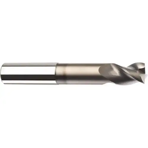 SGS 35795 Corner Radius End Mill: 1/2" Dia, 5/8" LOC, 0.015" Radius, 3 Flutes, Solid Carbide Uncoated