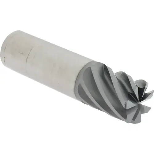 Accupro 312787 Corner Radius End Mill: 1" Dia, 1-1/4" LOC, 38 deg Helix, Corner Radius End, Series HS
