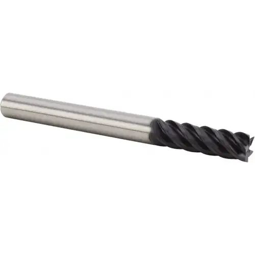 Kennametal 5059458 Corner Radius End Mill Head: 1/4" Dia, 1-1/4" LOC, 5 Flutes AlTiN